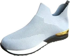 Cathalem Walking Shoes for Women Mesh Flat Shoes Casual Breathable Athletic Tennis Lightweight Summer Sneakers
