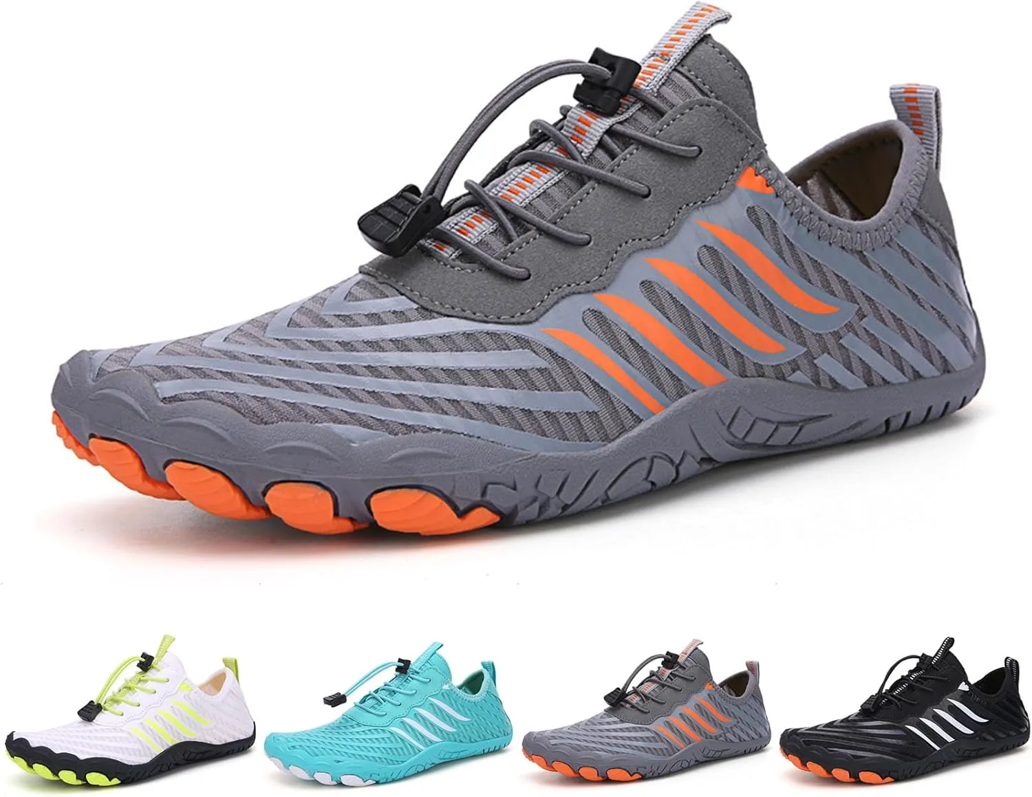 Grounded Barefoot Shoes for Women & Men - Non-Slip, Wide Toe, Lightweight & Quick-Dry, Ideal for Hiking, Beach & Walking