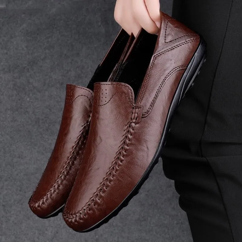 Loafers for Mens Faux Leather Comfor Solid Color Tuxedo Wedding Anti-Slip Formal Slip-on