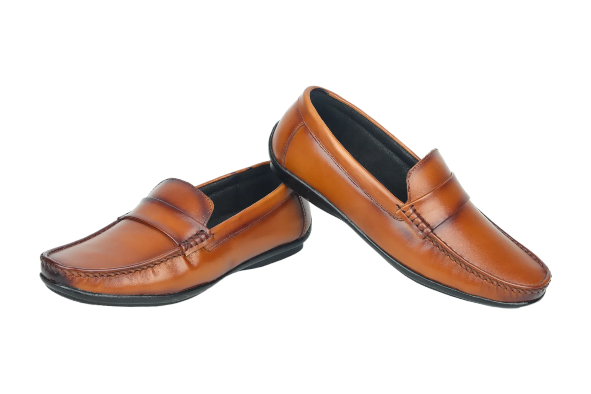 Mens leather loafer shoe 98003