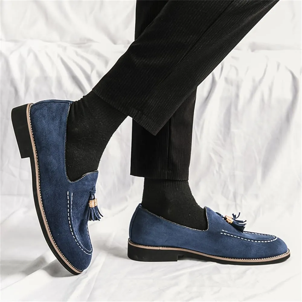 Men's Loafers Dress Shoes Slip-on Formal Tassel Tuxedo Suit Shoes