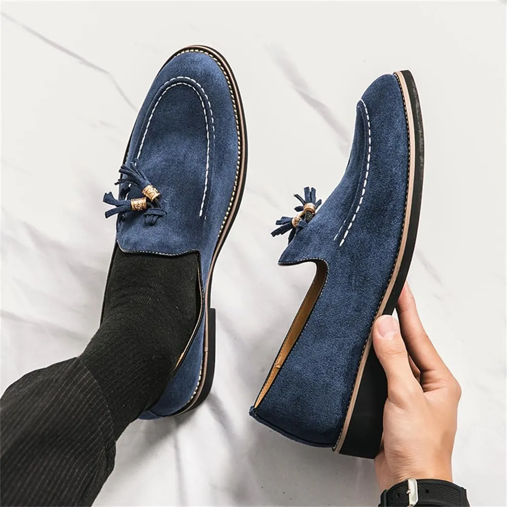 Men's Loafers Dress Shoes Slip-on Formal Tassel Tuxedo Suit Shoes