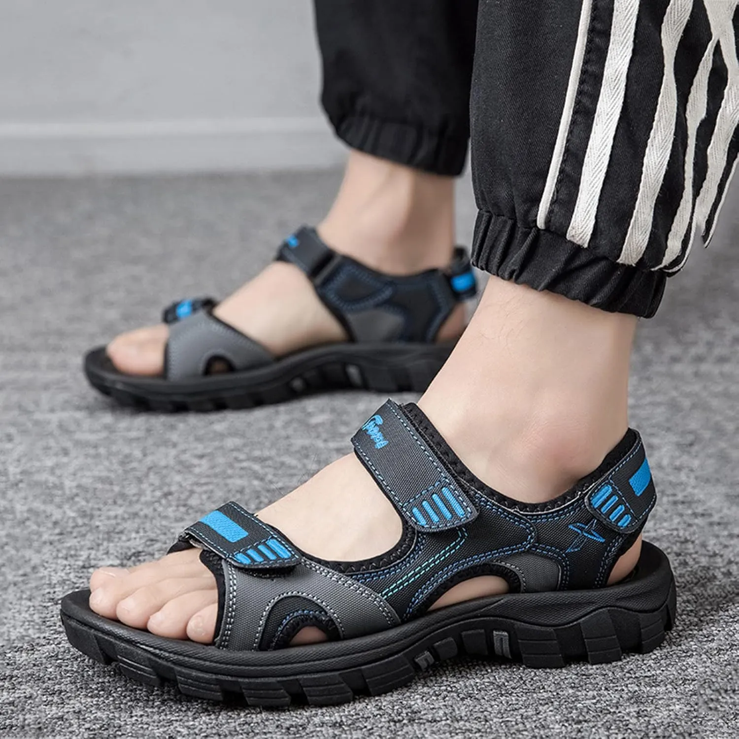 Men's Sport Sandals, Open Toe Trail Outdoor Shoes, Lightweight Trail Walking Casual Sandals Water Shoes