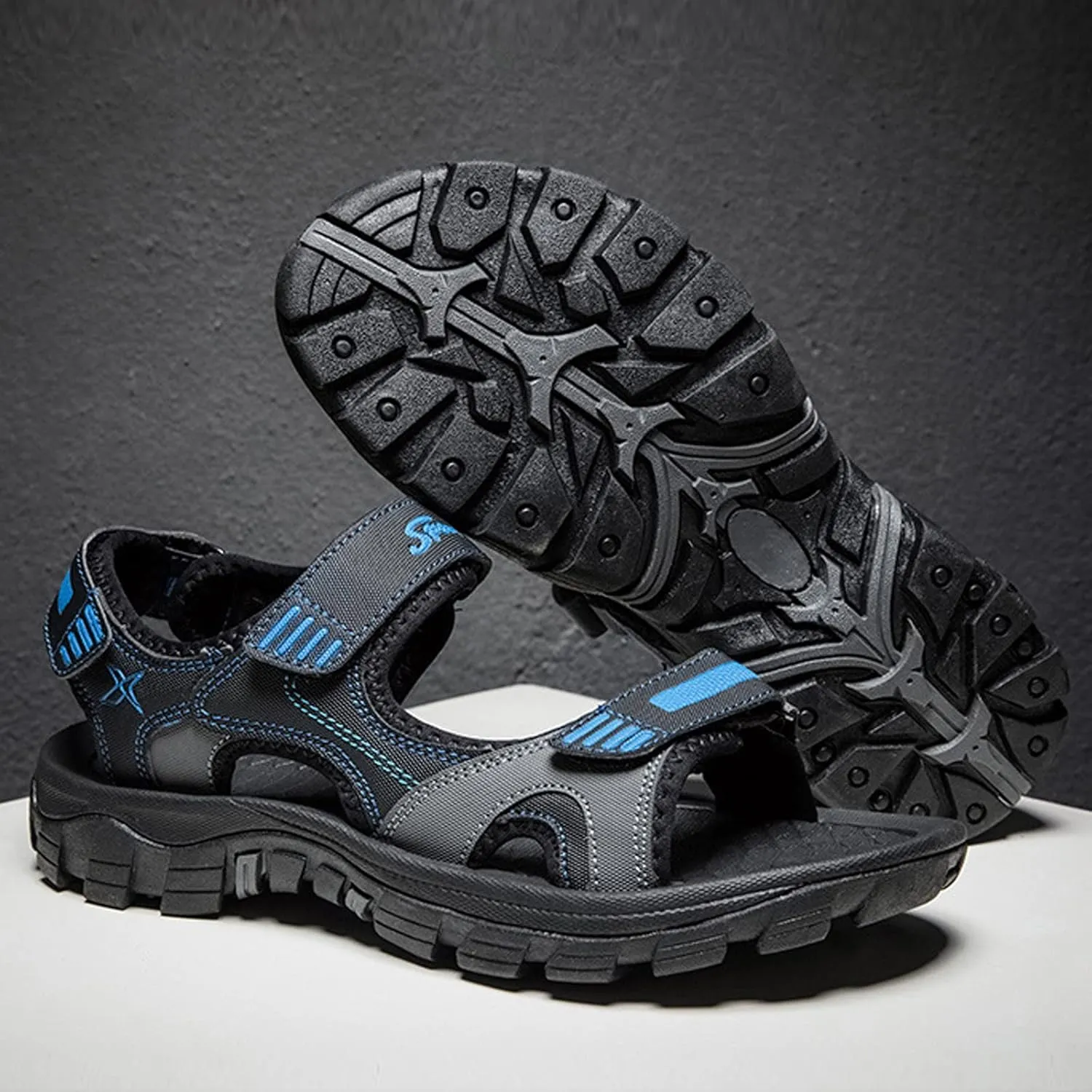 Men's Sport Sandals, Open Toe Trail Outdoor Shoes, Lightweight Trail Walking Casual Sandals Water Shoes