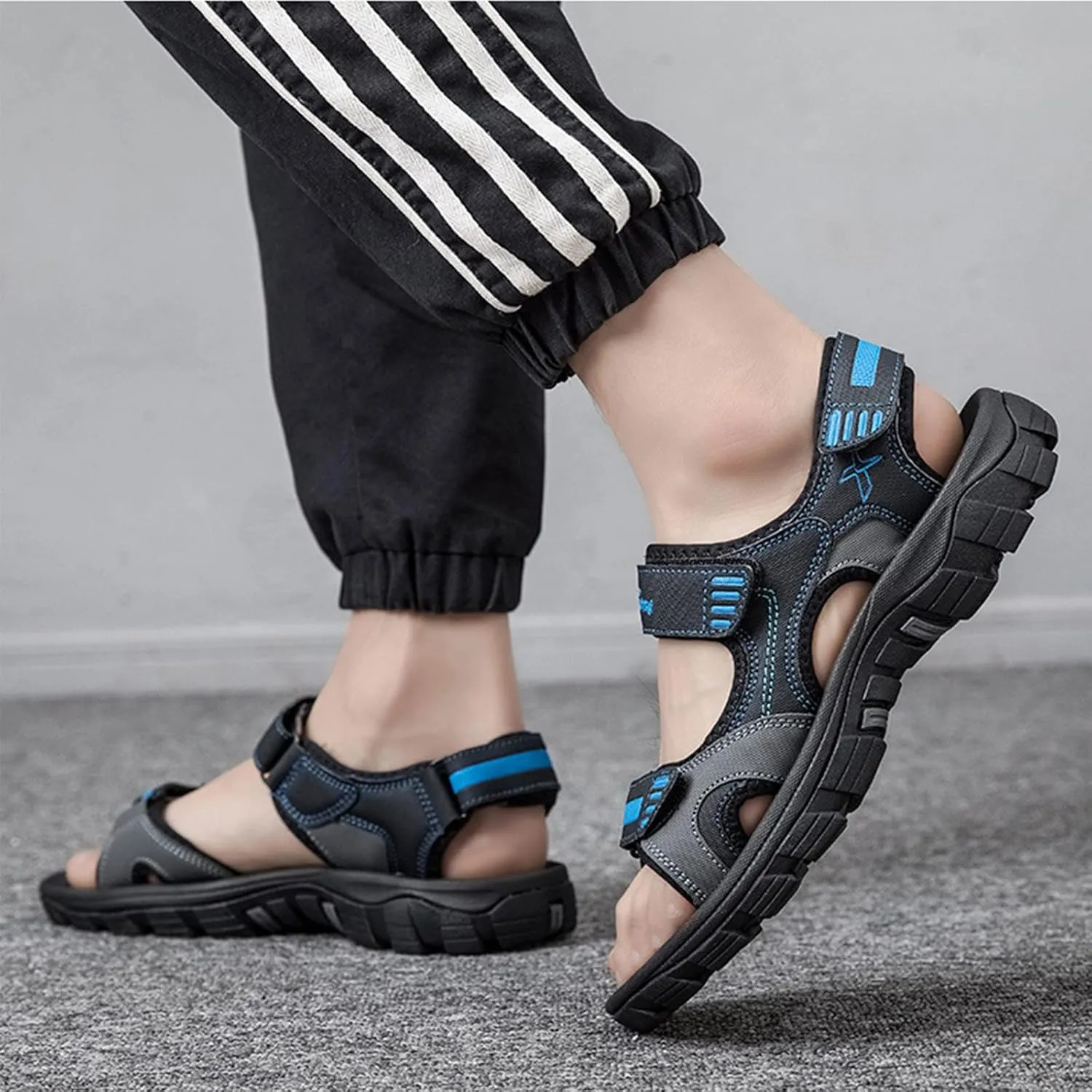Men's Sport Sandals, Open Toe Trail Outdoor Shoes, Lightweight Trail Walking Casual Sandals Water Shoes