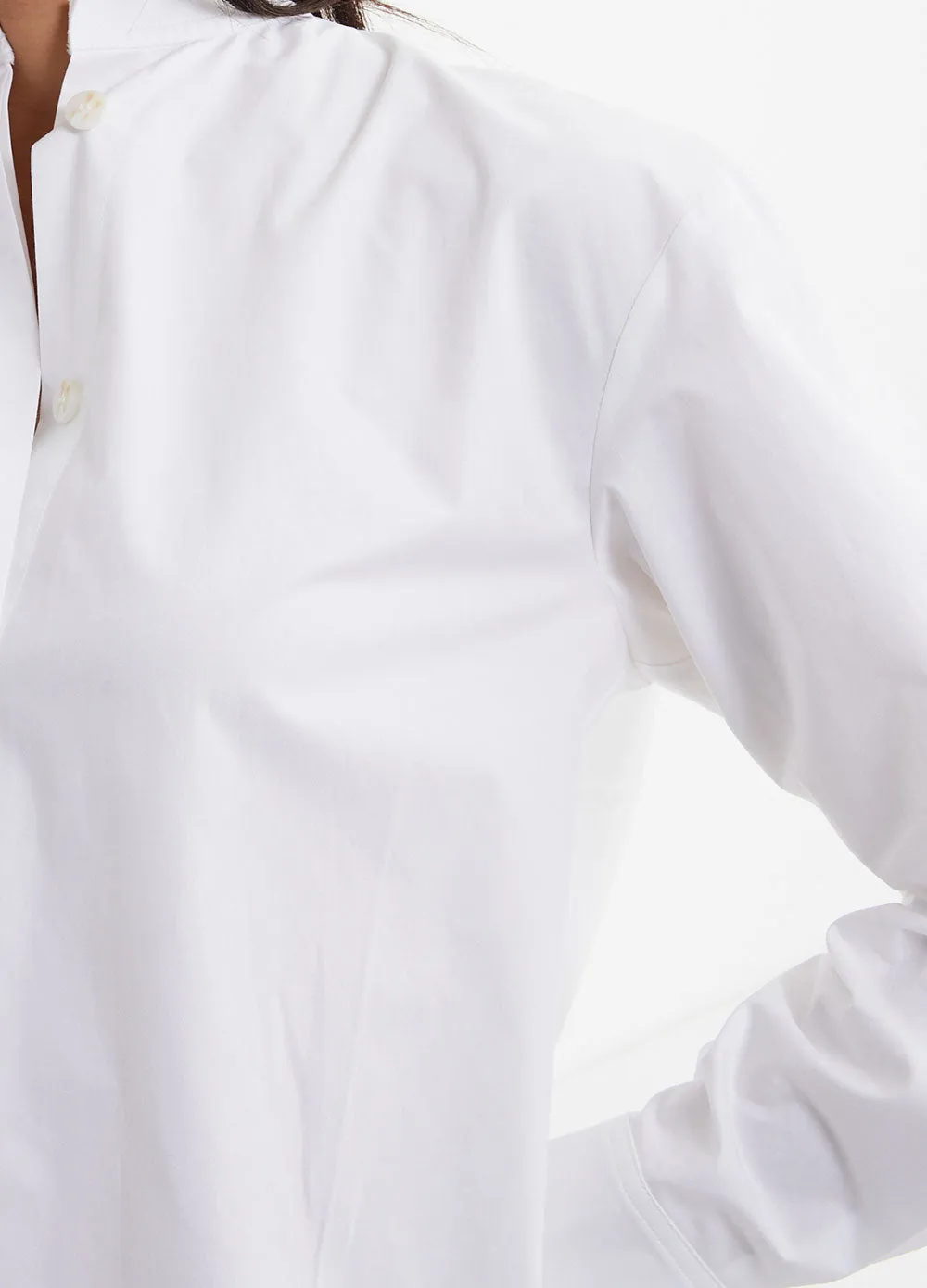 Raw Edge Collar Shirt