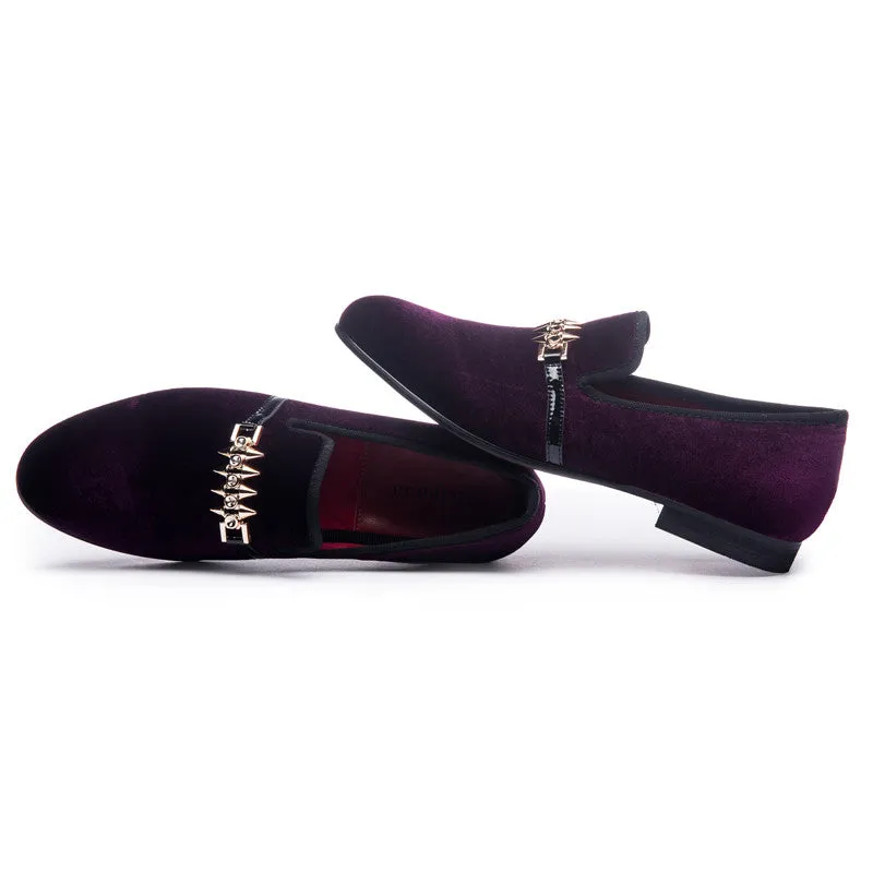 Rivet Buckle Strap Detail Men Flat Loafers Shoes