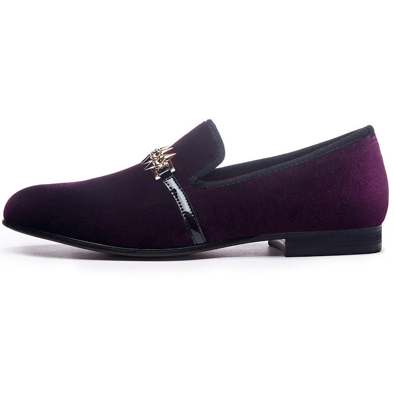 Rivet Buckle Strap Detail Men Flat Loafers Shoes