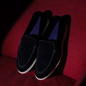 Summer Suede Loafers - Black